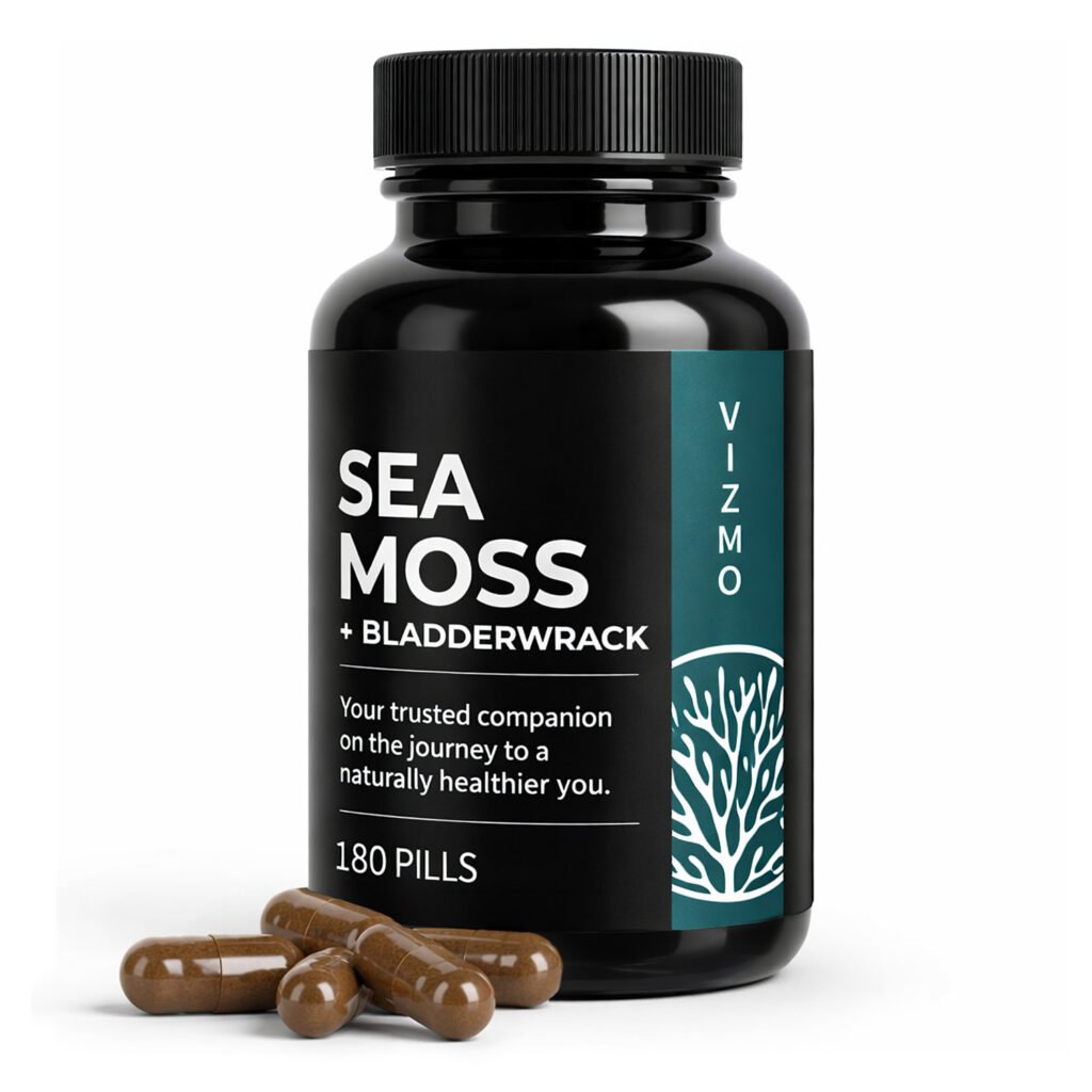 VIZMO Sea Moss mit Blasentang – Dose mit 180 Kapseln